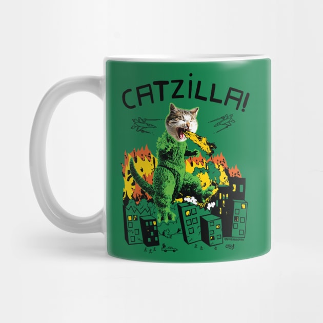 Catzilla by toddgoldmanart